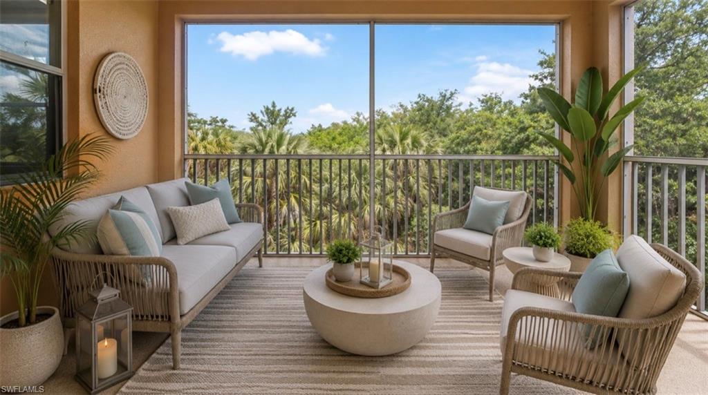 Oversized private lanai.
