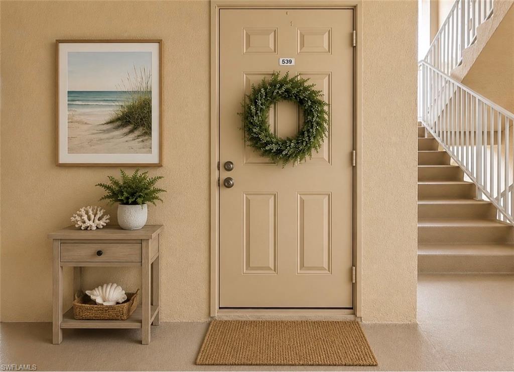 Storage closet by your front door.