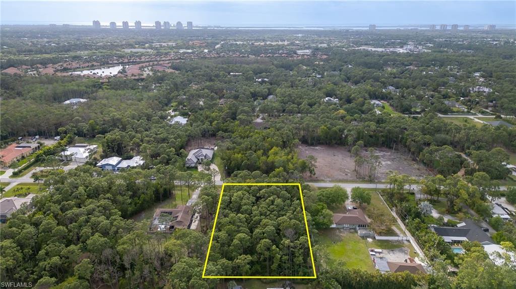 Birds eye view of property