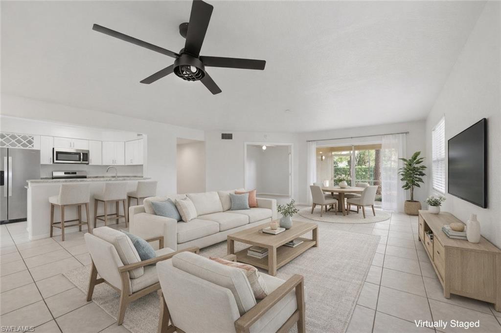 This image has been virtually staged for illustrative purposes. Furniture and décor shown are digital and are not present in the home. Room sizes and furniture scale may not be exact.