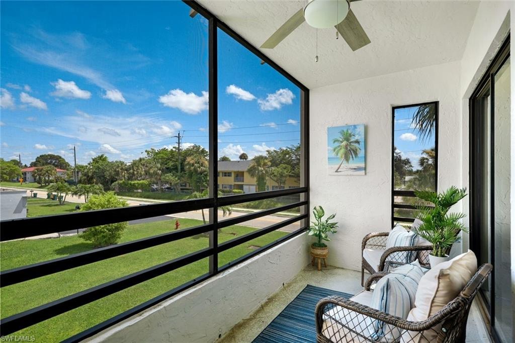 living room views to the balcony