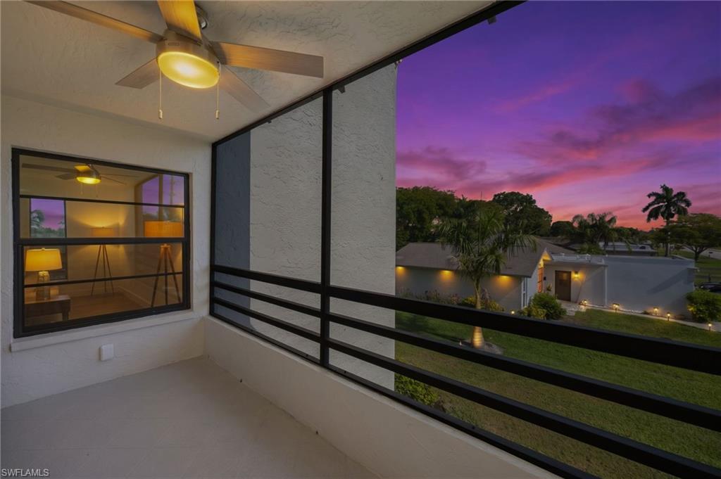 Sunset view from the balcony