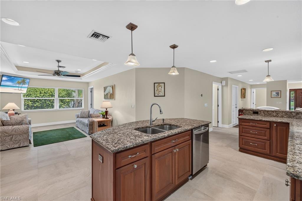 Kitchen and Family or Dining Room