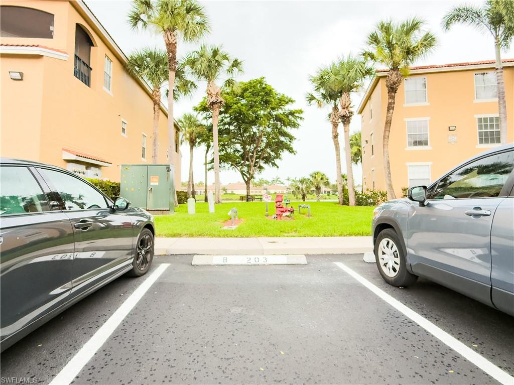 View of uncovered parking lot
