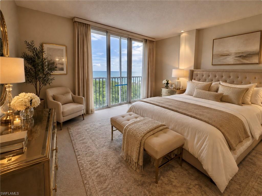 Staged to show with furniture