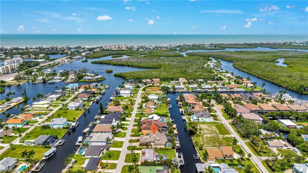 Aerial neighborhood view