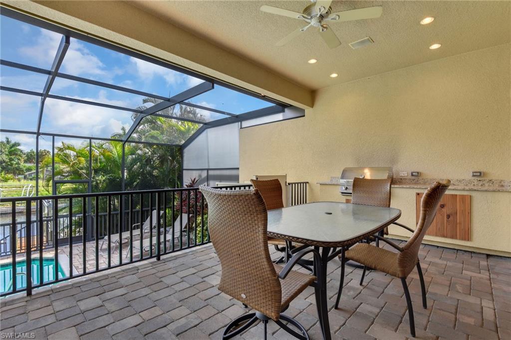 Covered area with Summer Kitchen