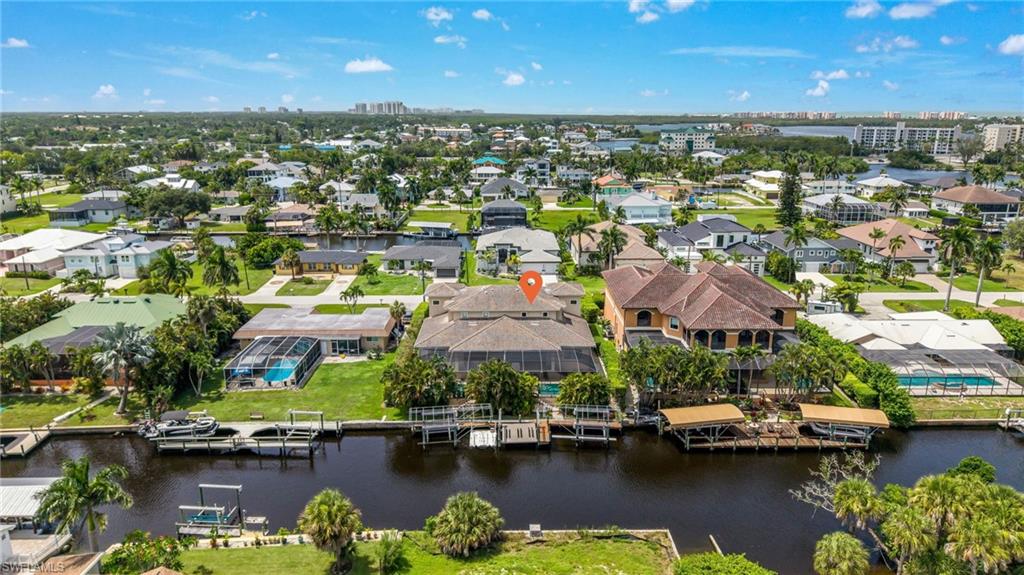 Aerial neighborhood view