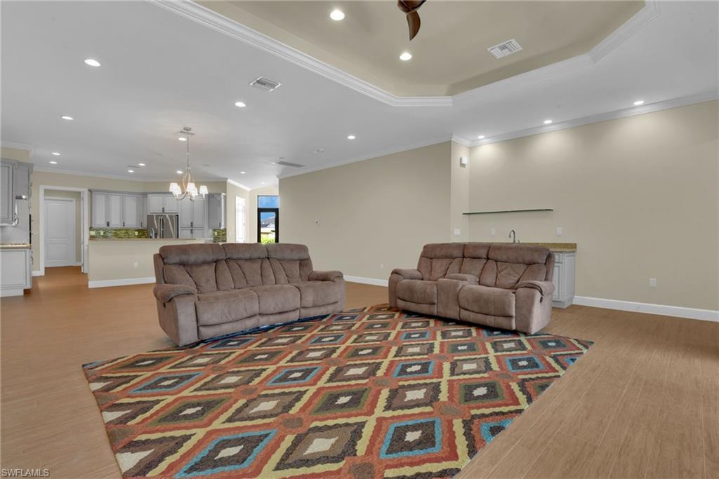 Great Room with Tray Ceiling