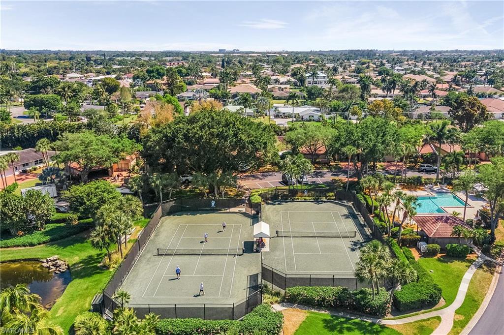 Tennis courts & Longboat Village Pool~
