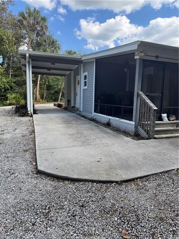 Carport and back porch