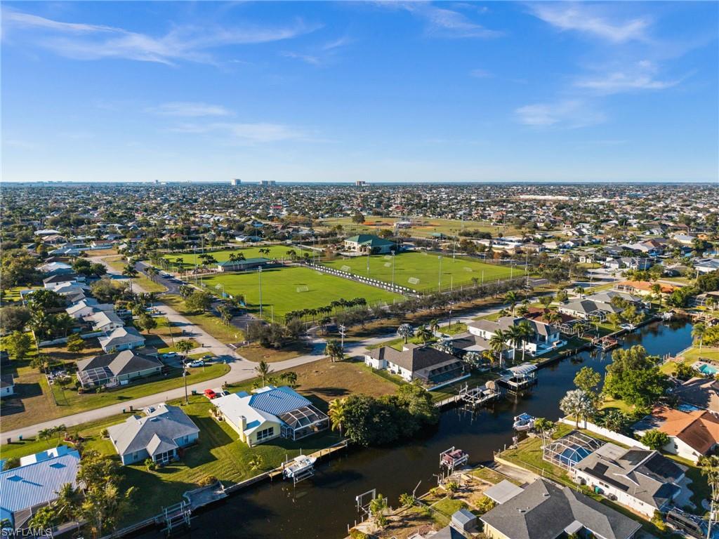 Park and soccer field across the street