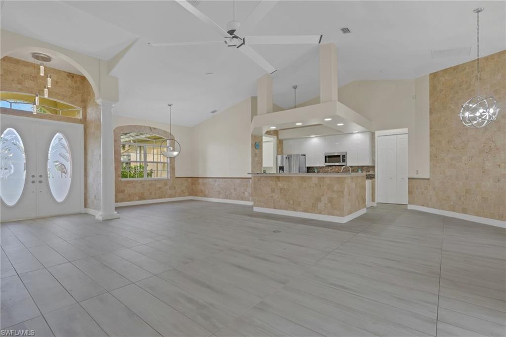 Tile floors throughout.  Great floorplan for entertaining