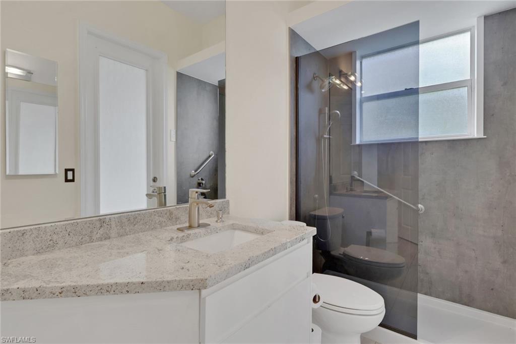 Recently remodeled guest bathroom