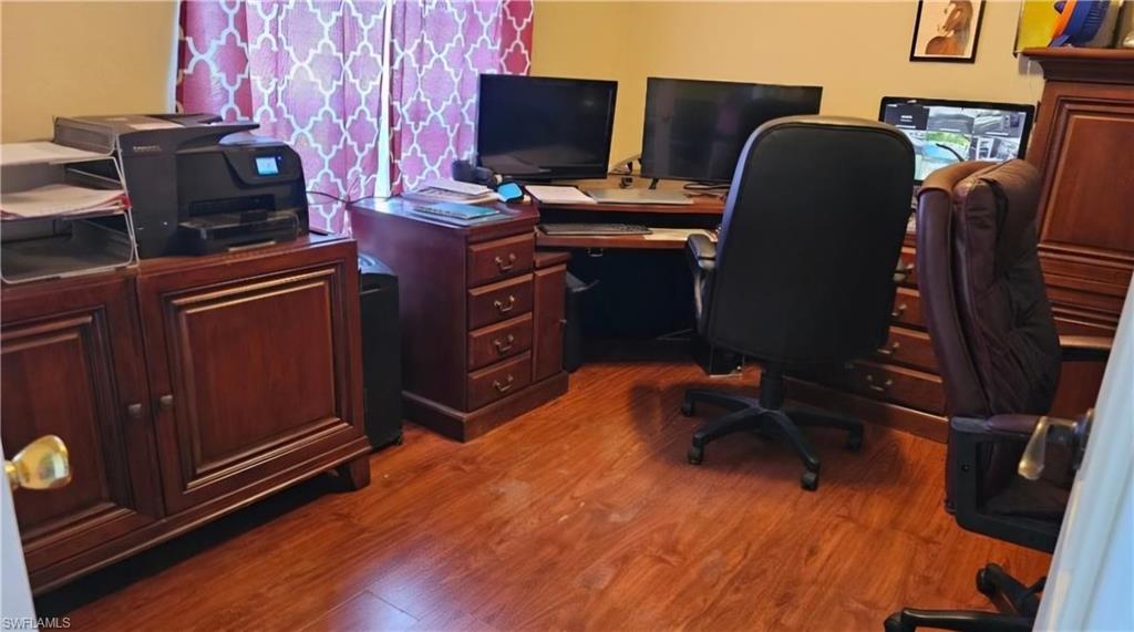 Large office with Double French Doors high speed Internet