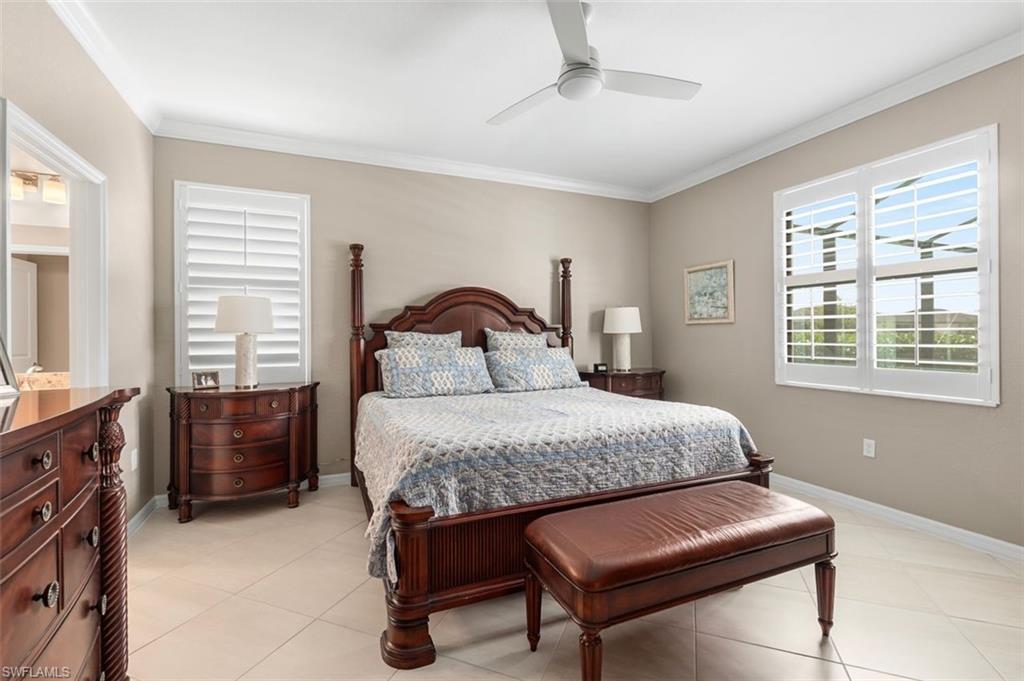 PRIMAARY BEDROOM...plantation shutters
