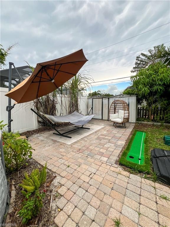 Aerial tiny house view