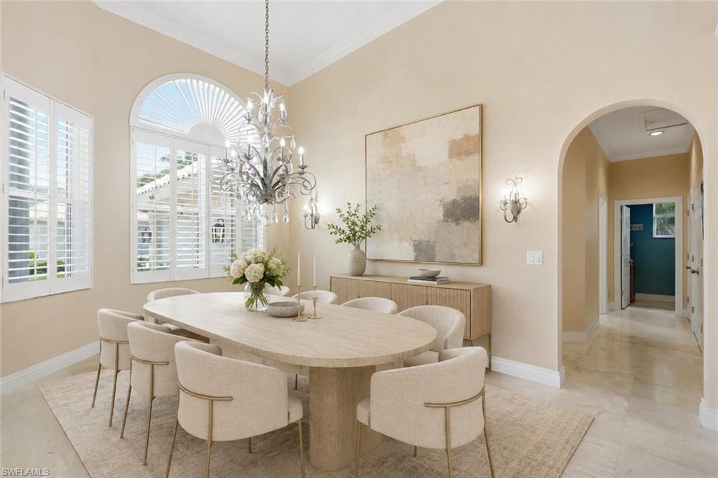 Formal dining space.
