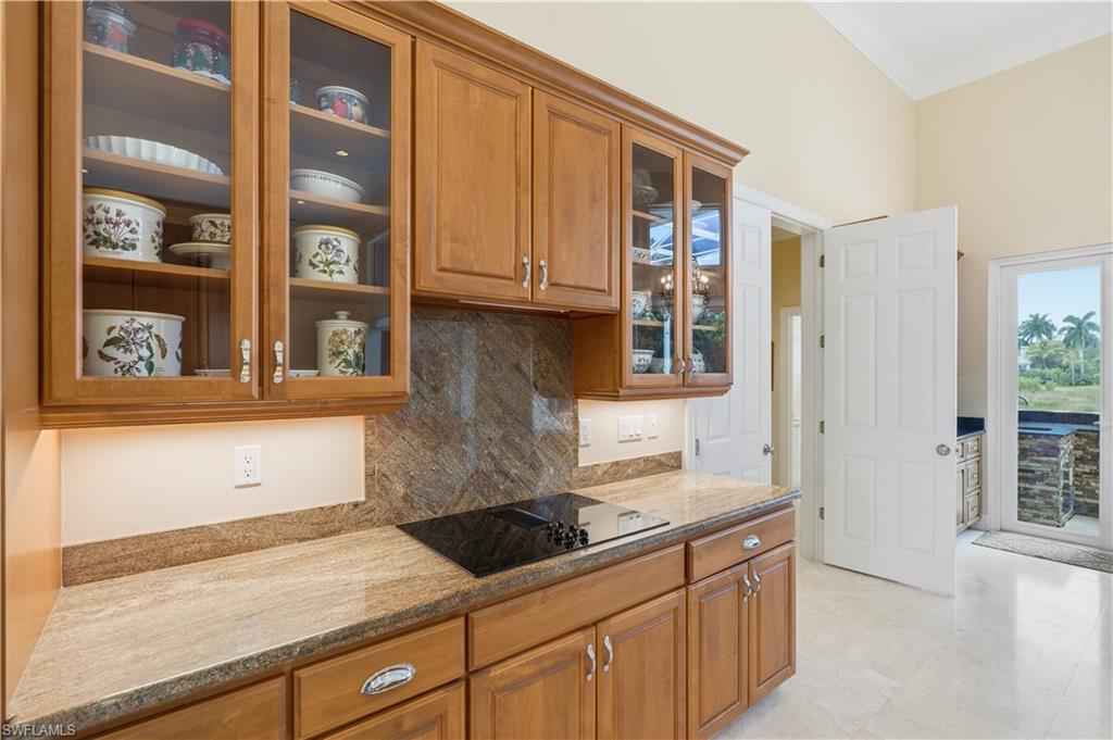 Beautiful countertops and custom cabinetry.