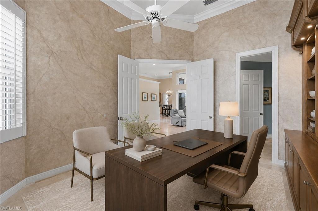 Work from home in this fabulous space with access to the primary suite.