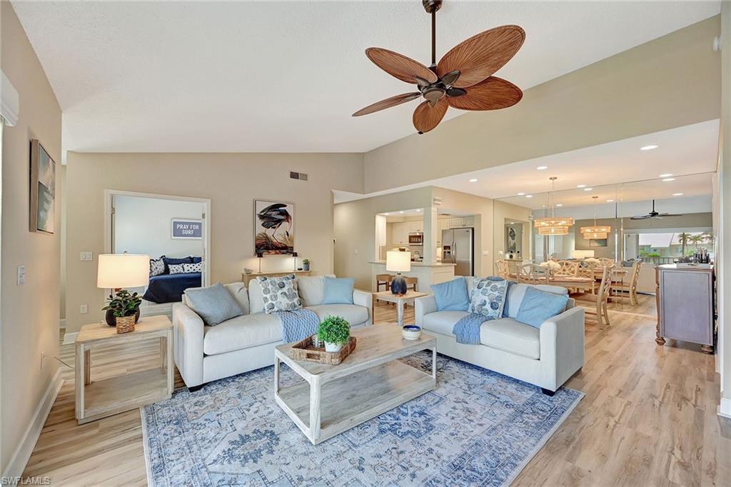 Great Room view toward Kitchen/Dining Area and 3rd Bedroom/Den