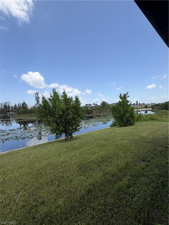 Expansive green space with mature trees bordering a serene waterway