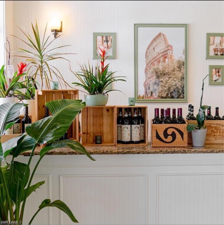 View of bar