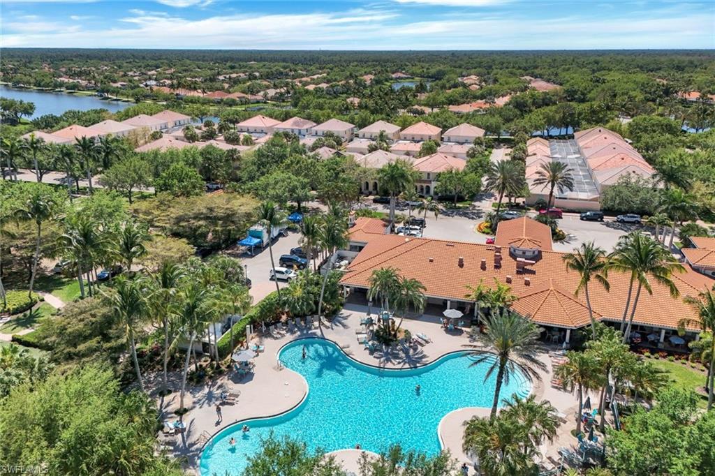 Drone / aerial view with a residential view