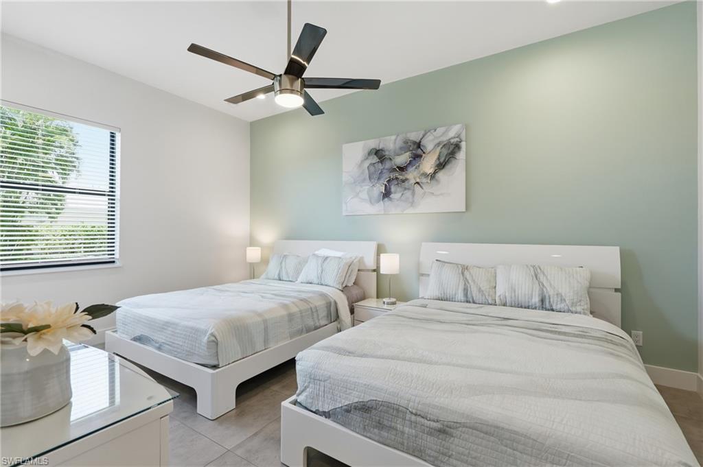 Guest bedroom, shown two queen beds - with ensuite BR