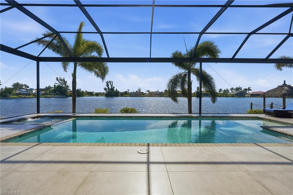 Pool and lake view
