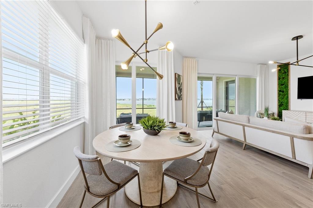 Wood-finish flooring throughout