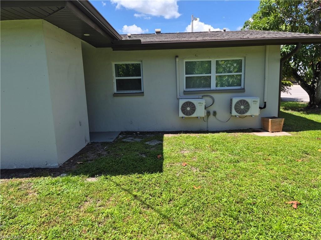 Back of left unit view