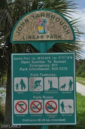Private back gate gets you out for your walk or bike trip...