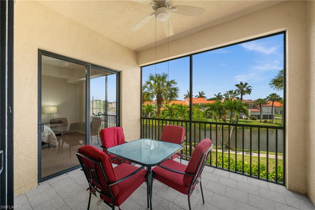 This screened lanai boasts the most relaxing water views