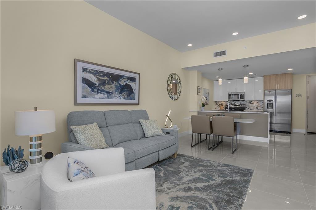 Vaulted ceilings and light-toned walls