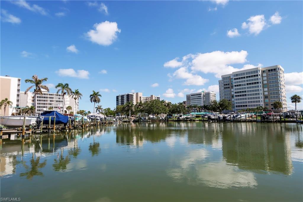 Water view featuring a boat dock