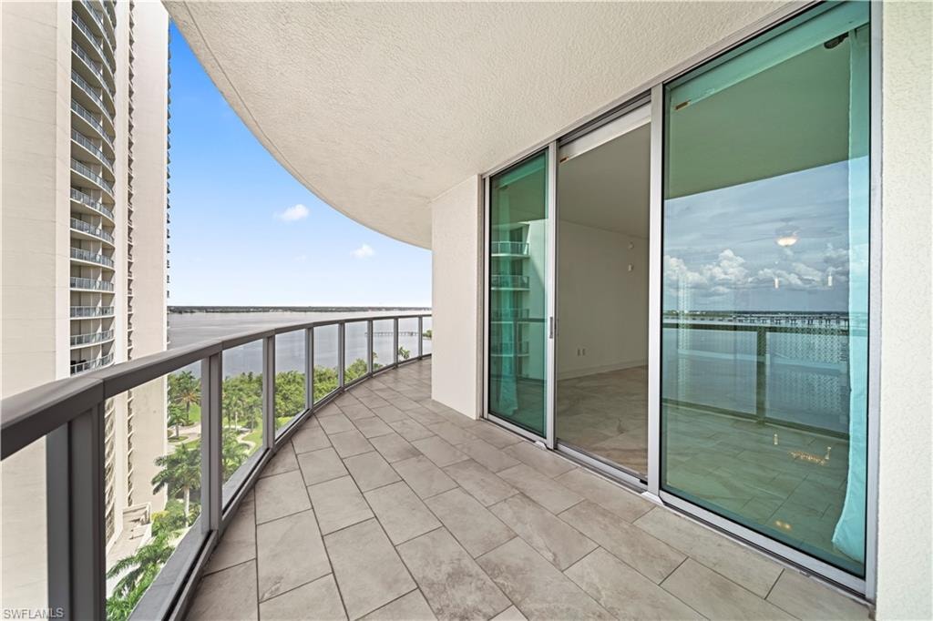 Tiled Lanai off Living Room w/Water Views!