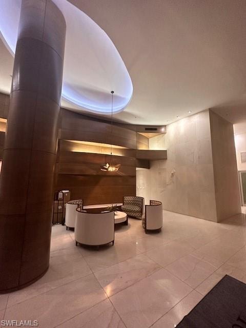 Lobby of building