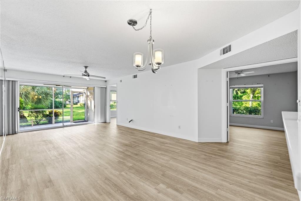 dining room and living room