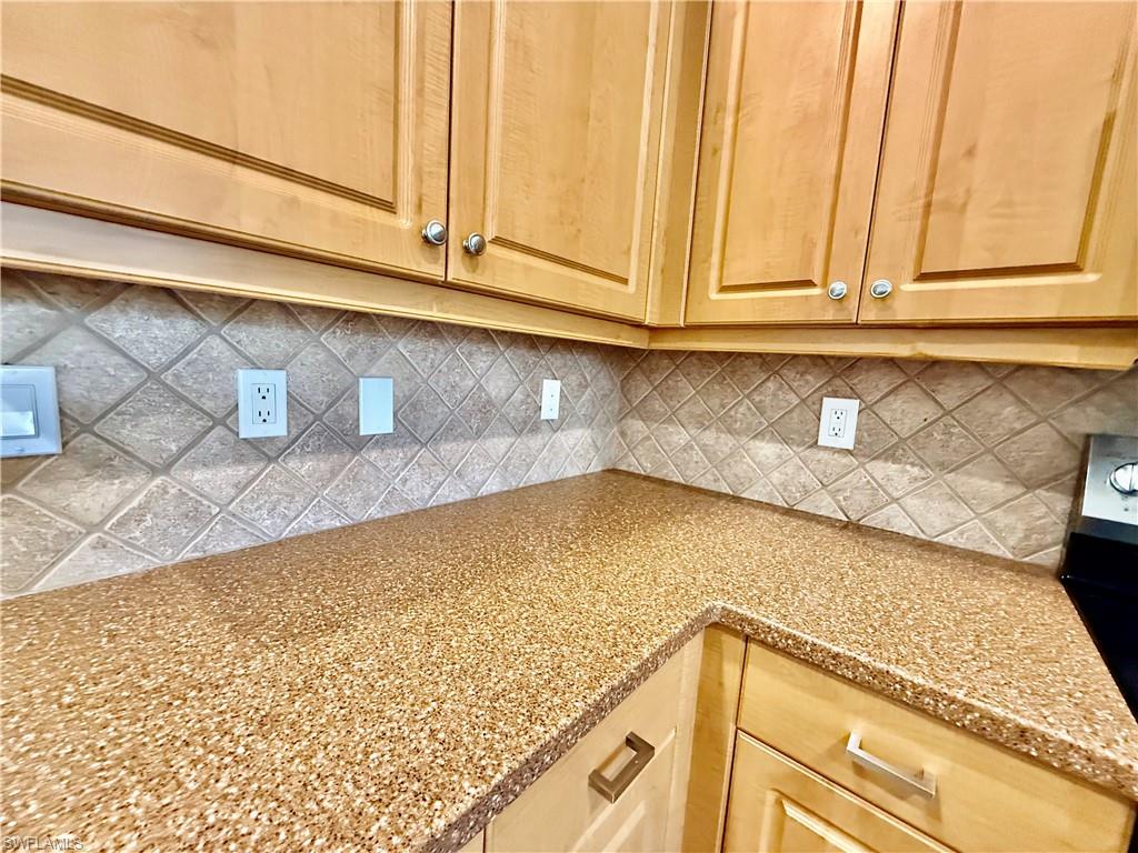 Tiled backsplash