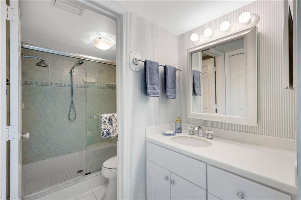 Featuring a new vanity