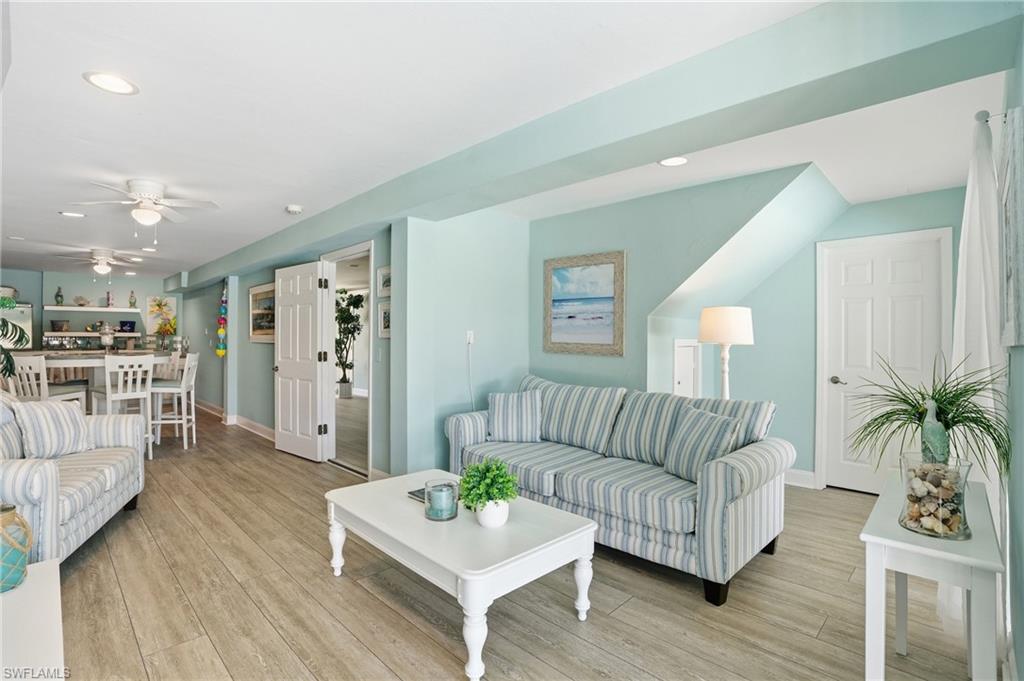 Wood-finish flooring throughout