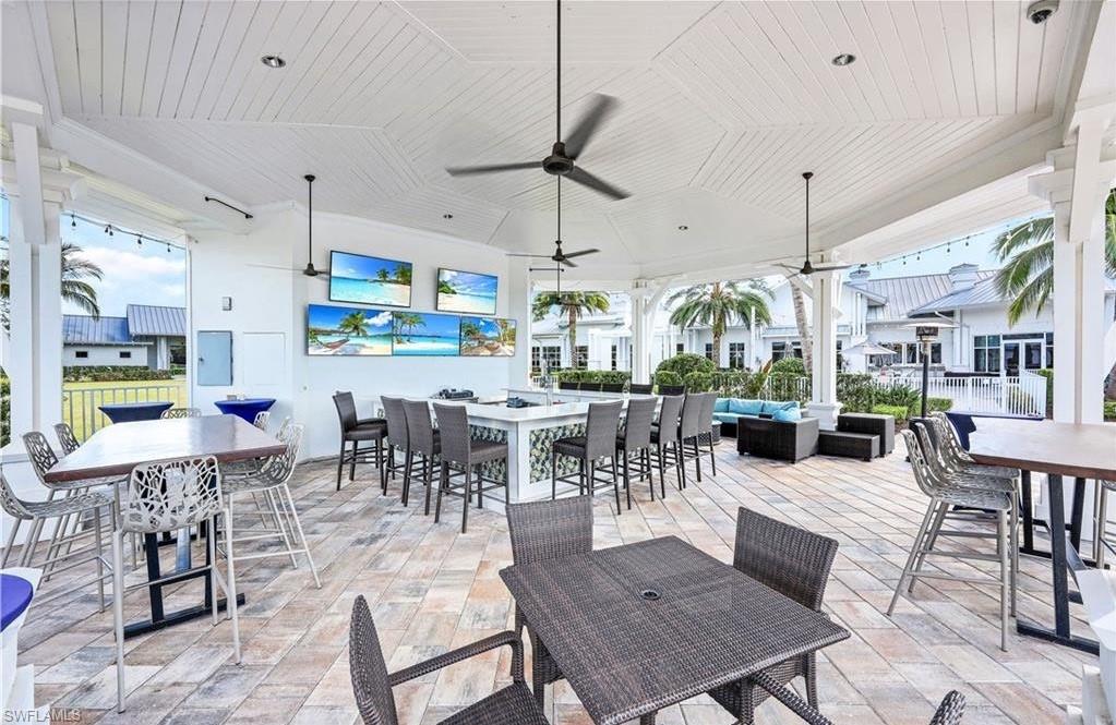 Outdoor pool bar