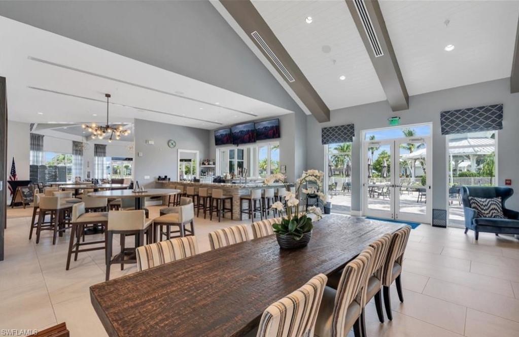 Clubhouse bar and rec room