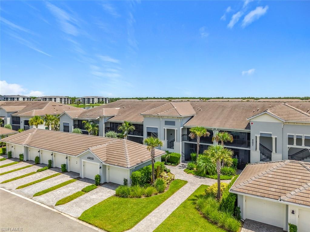 Aerial view of residential area