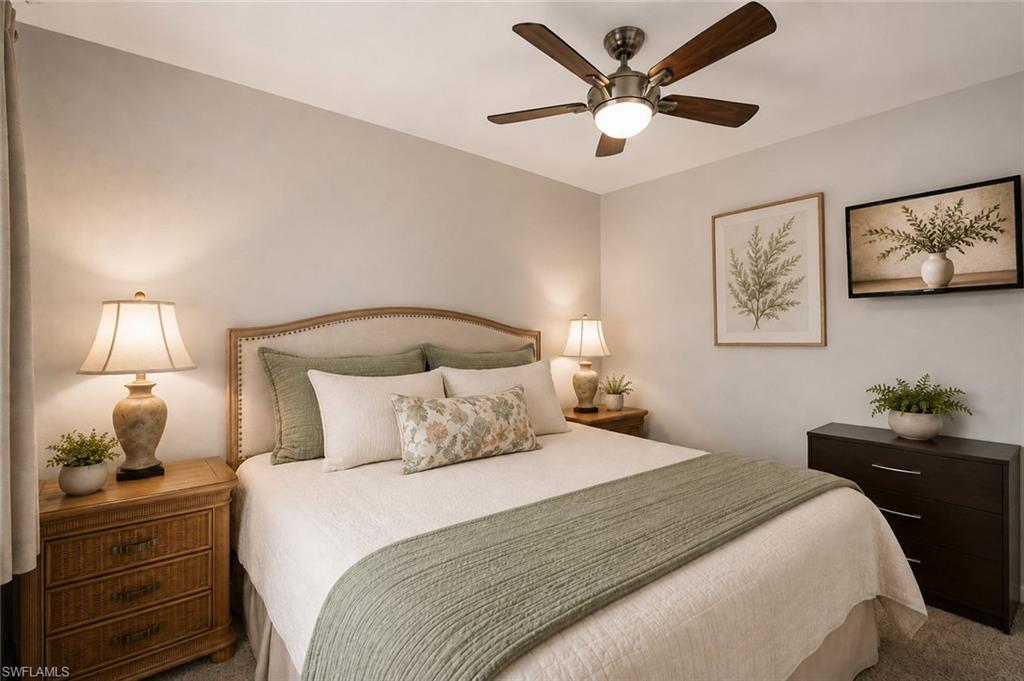 Virtually Staged Bedroom