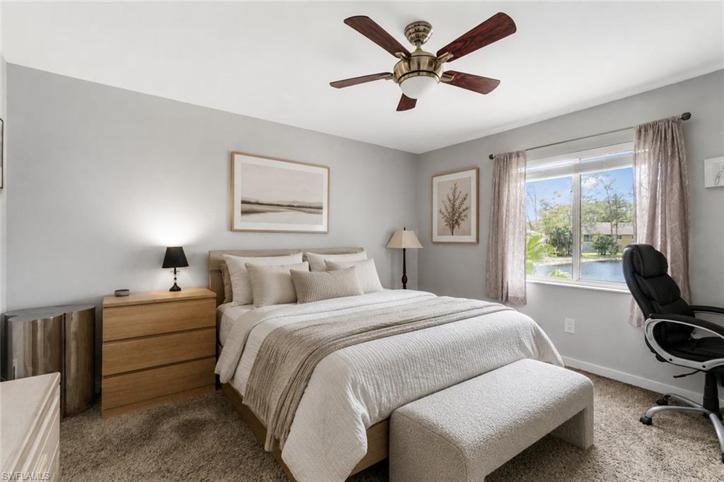 Virtually Staged Primary Bedroom