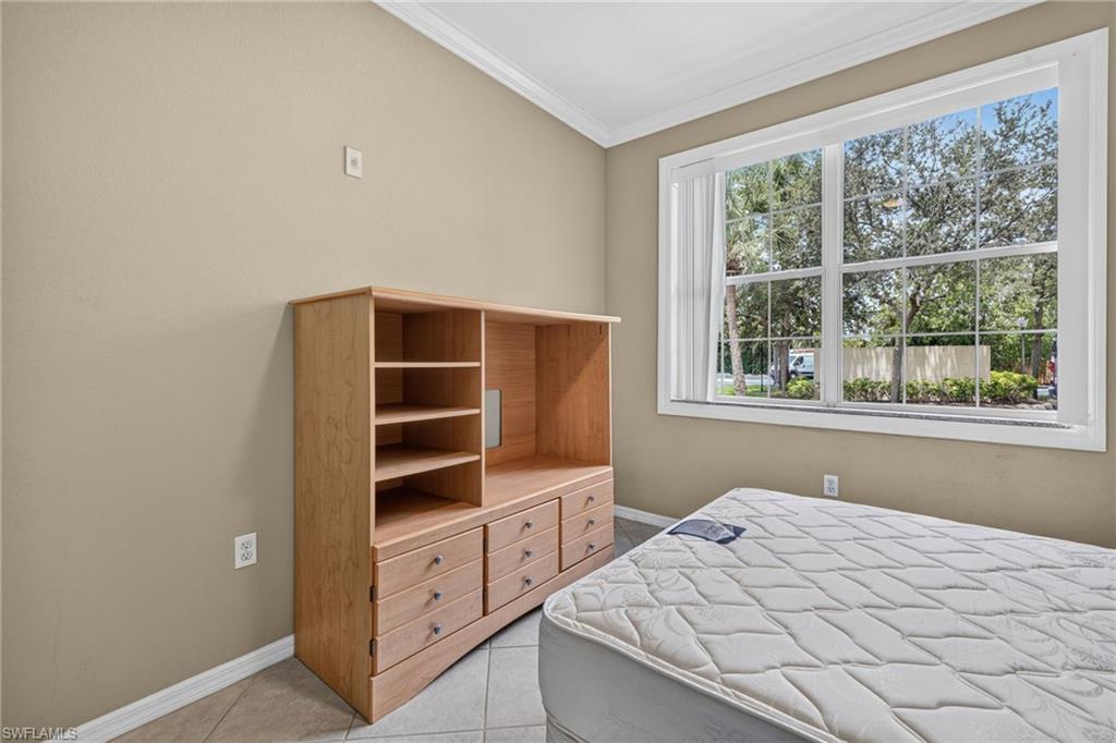 Large window with grid patterns and white trim