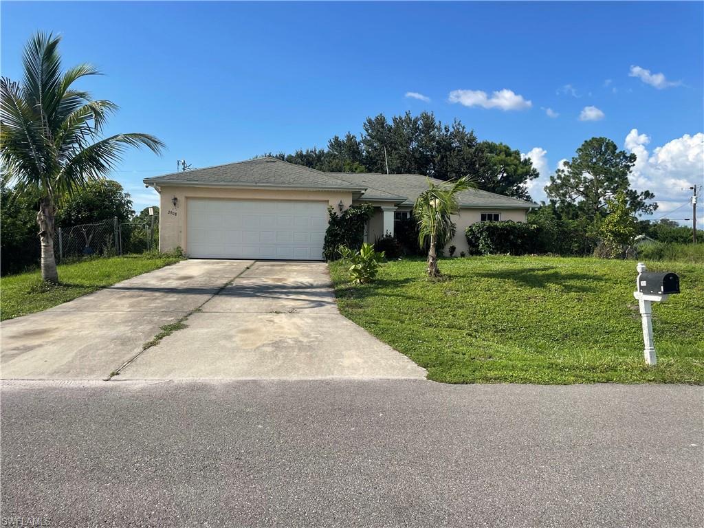 Large driveway