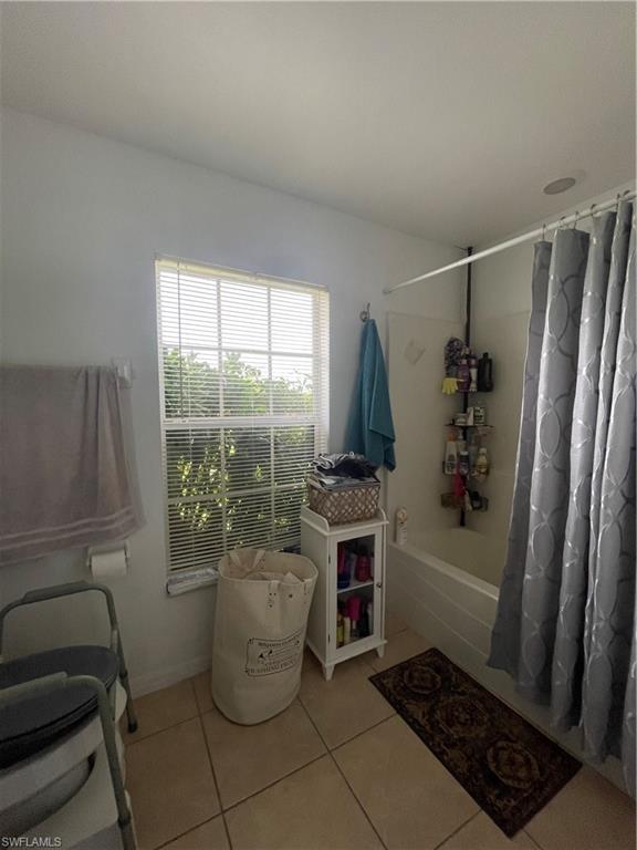 Spacious master bathroom